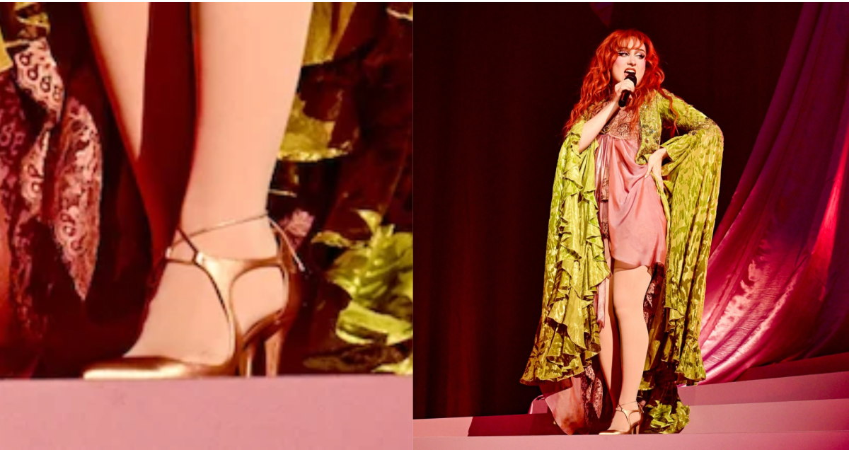 Chappell Roan Shines in Metallic Jimmy Choos During Super Graphic Spectacular at Los Angeles’s Shrine Theater